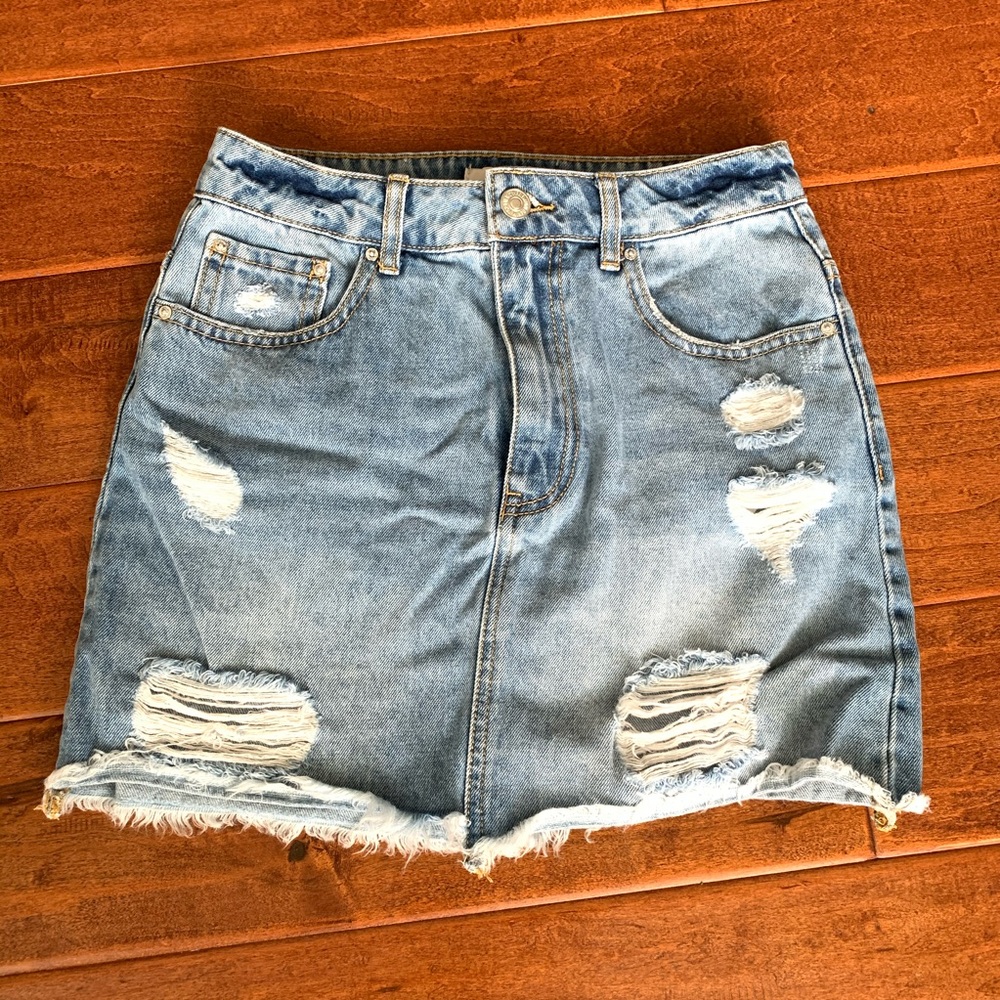 Forever 21 Blue Denim Skirt